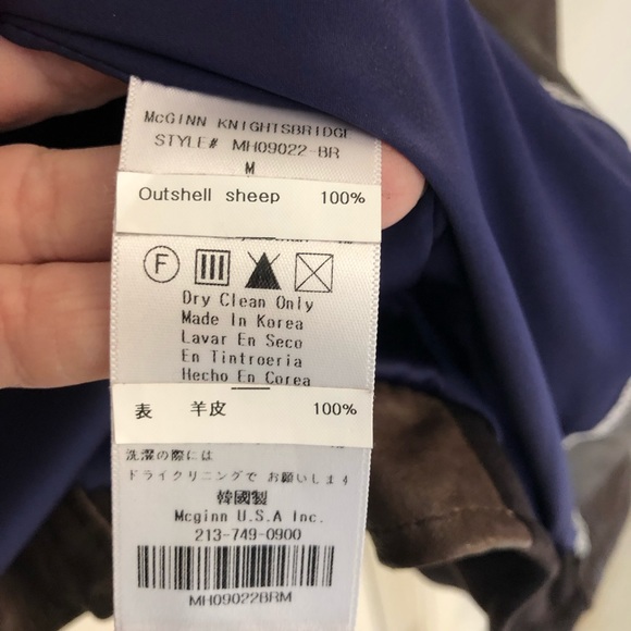 McGinn leather motorcycle jacket, Sz S - Picture 12 of 13